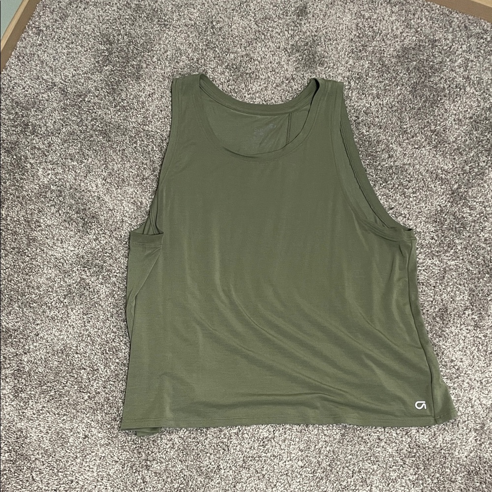 GAP Fit Olive Green Tank Top